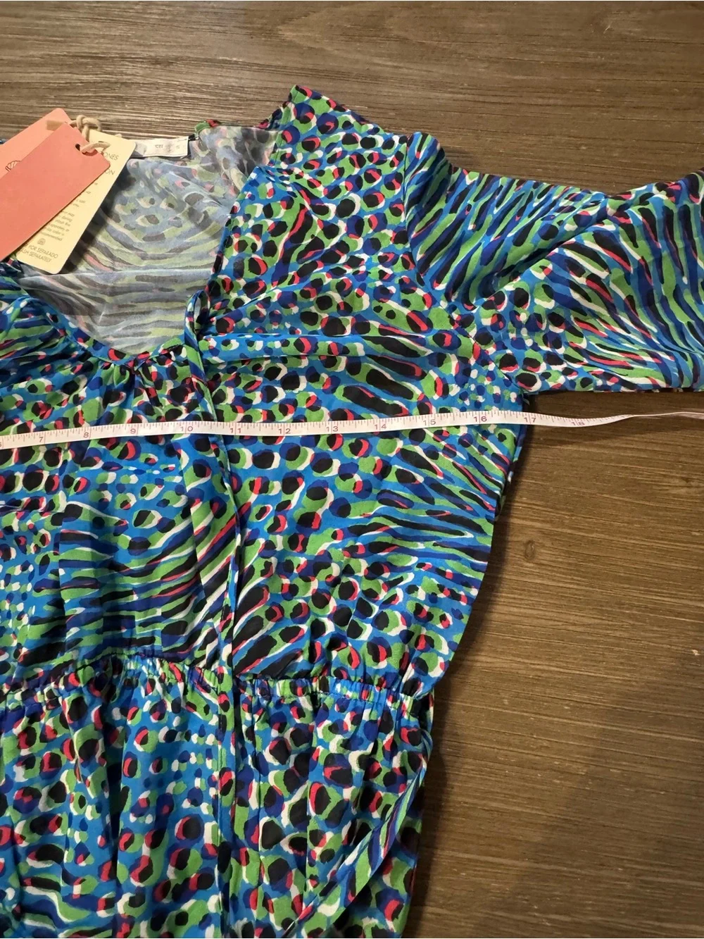Blue Multicolor Printed Swim Coverup Tunic - Picture 13 of 16